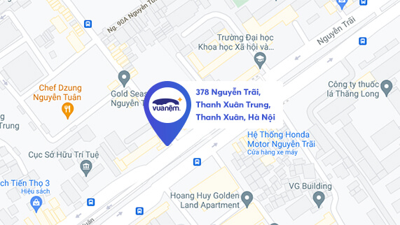 Cửa hàng Vua Nệm nằm ở 378 Nguyễn Trãi, P.Thanh Xuân Trung, Thanh Xuân, Hà Nội