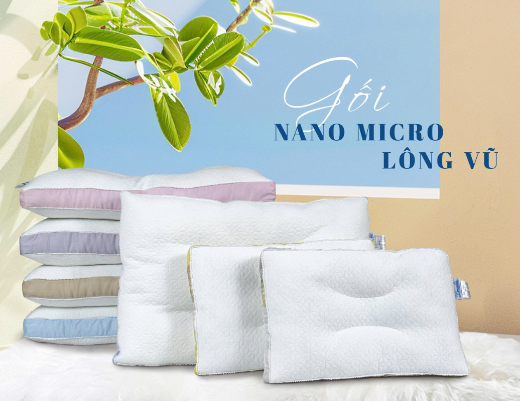 Gối bông Dreamland Nano Microfiber