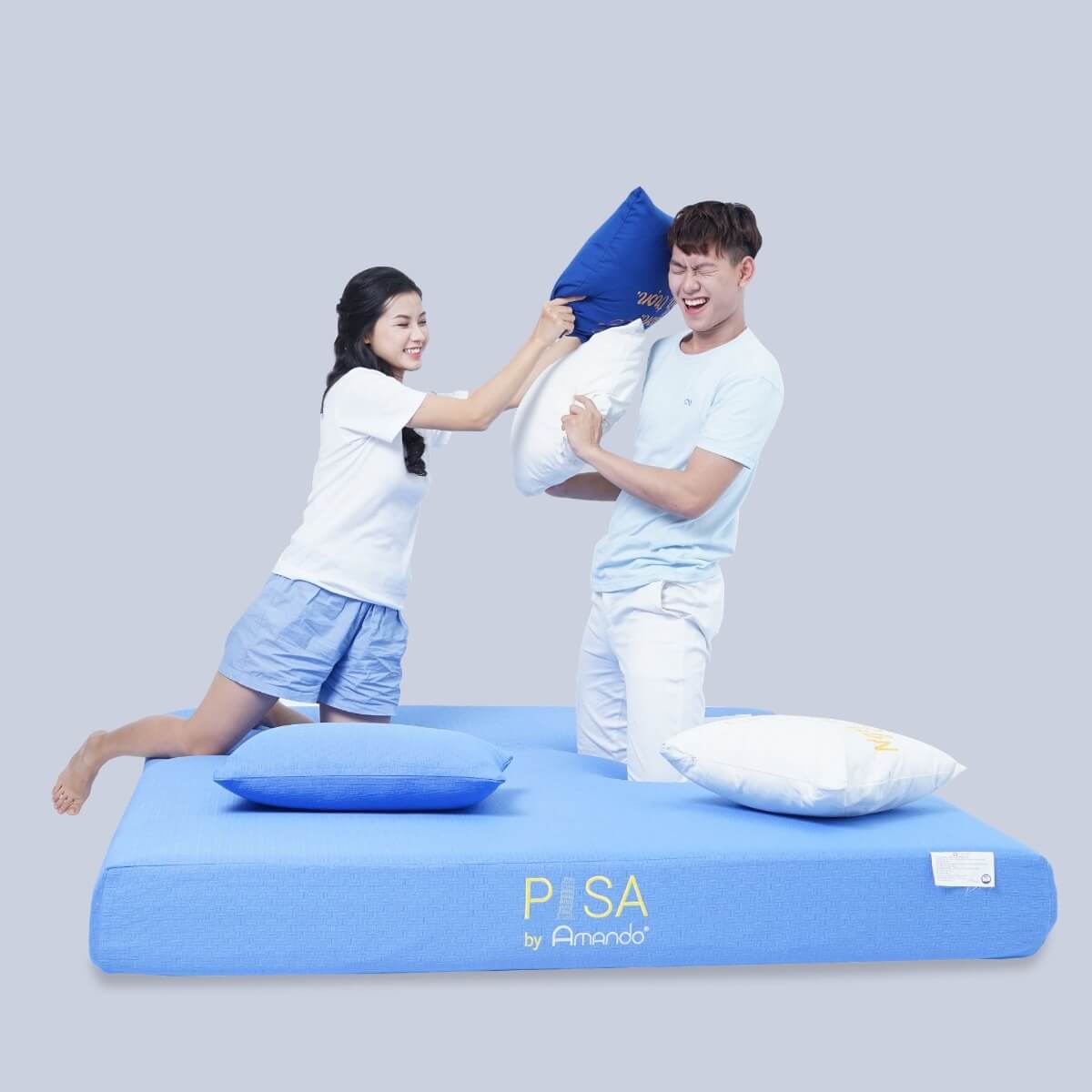 Combo Nệm Gối Foam Amando Pisa