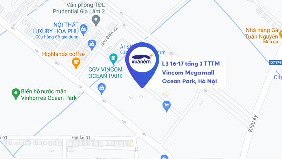 Cửa Hàng Vua Nệm tầng 3 TTTM Vincom Mega mall Ocean Park
