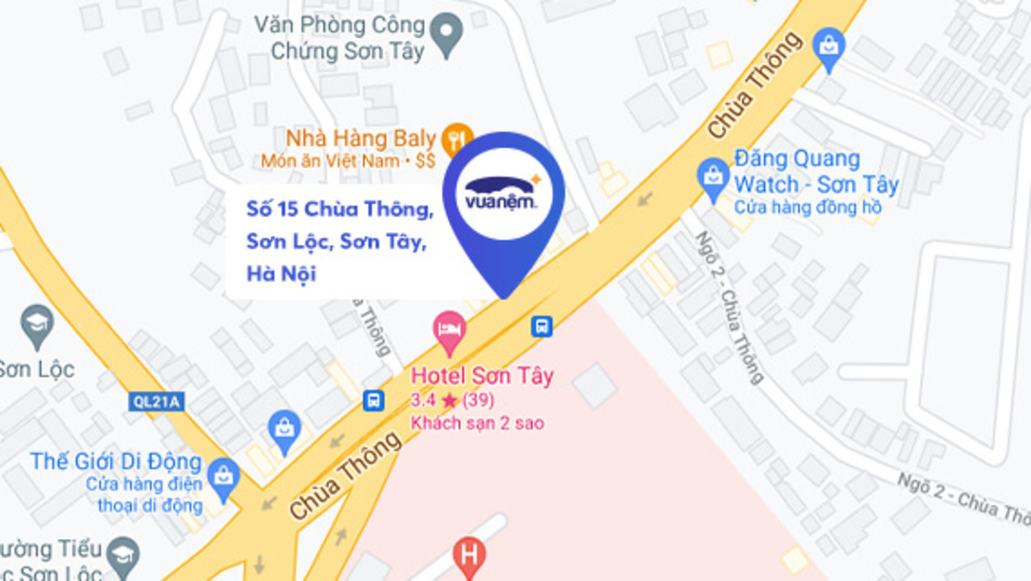 Cửa hàng Vua Nệm 15 Chùa Thông , P.Sơn Lộc 