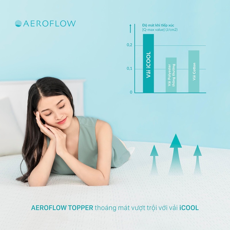 Thoáng khí, mát dịu khi nằm