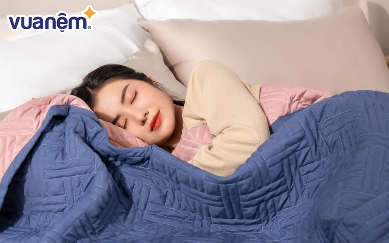 Chăn bốn mùa micro satin Goodnight Mori