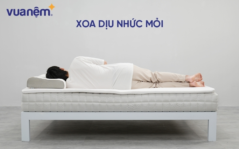 Topper cao su thiên nhiên xoa dịu nhức mỏi